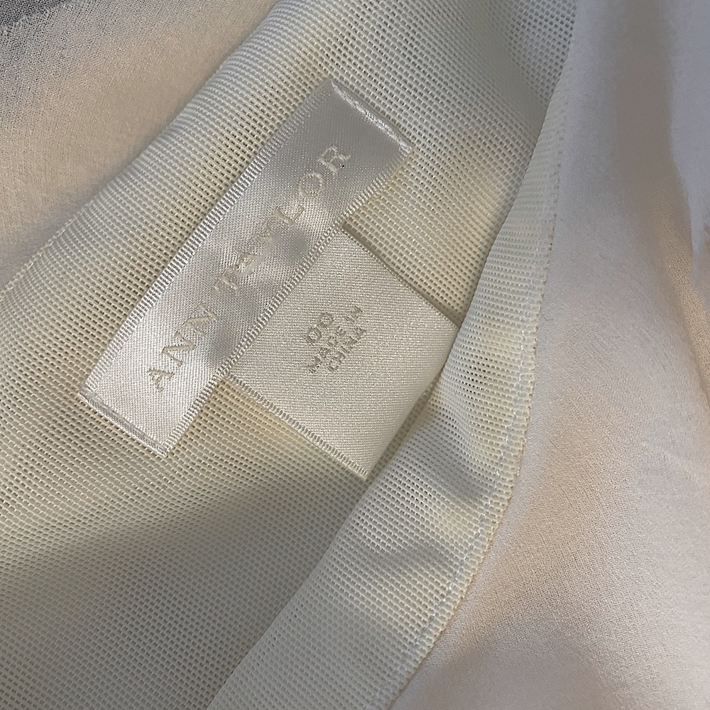 Ann Taylor Ivory Silk Strapless Formal Gown - Picture 5 of 6
